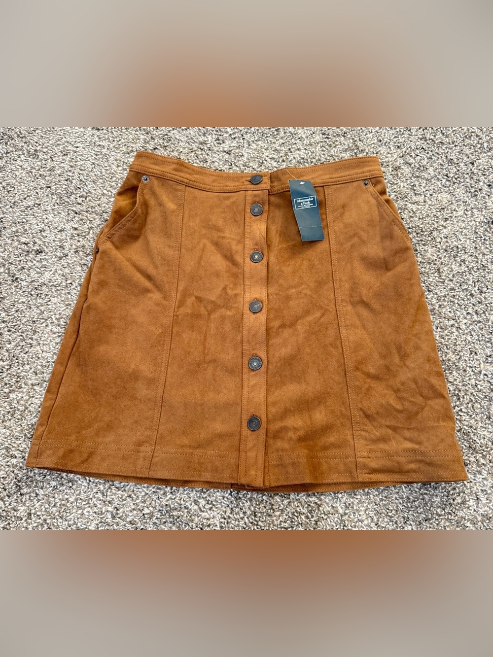 Abercrombie And Fitch Women’s Size Small Photo Button Up Skirt Boho Festival NWT